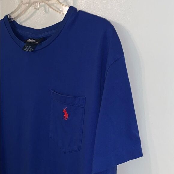 Polo by Ralph Lauren blue pocket cotton T-… - Picture 2 of 8